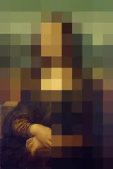 Pixelated Mona Lisa